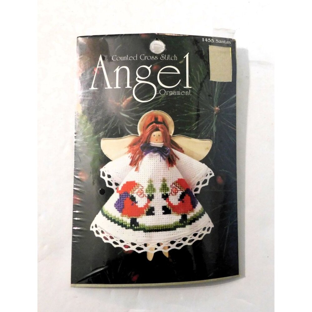 Designs for the Needle Santas Angel Ornament Counted Cross Stitch Kit Sealed